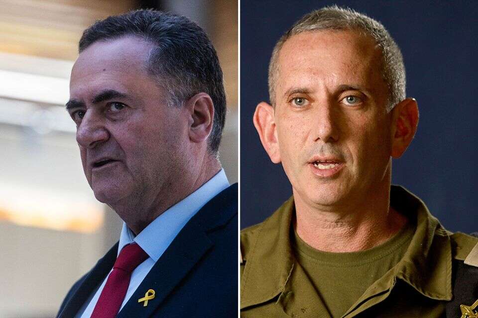 דובר צה"ל דניאל הגרי ושר הביטחון, ישראל כ"ץ , אורן בן חקון וגדעון מרקוביץ