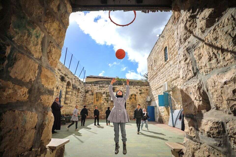 ילדים בבית ספר של אונר"א במזרח ירושלים , ג'מאל עוואד/פלאש90