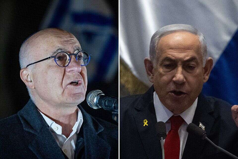 נתניהו ויורם כהן , יונתן זינגל/פלאש90, אורן בן חקון