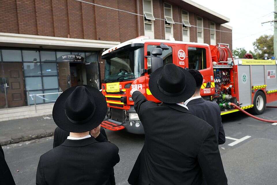 בית הכנסת שהוצת במלבורן אוסטרליה (ארכיון) , EPA