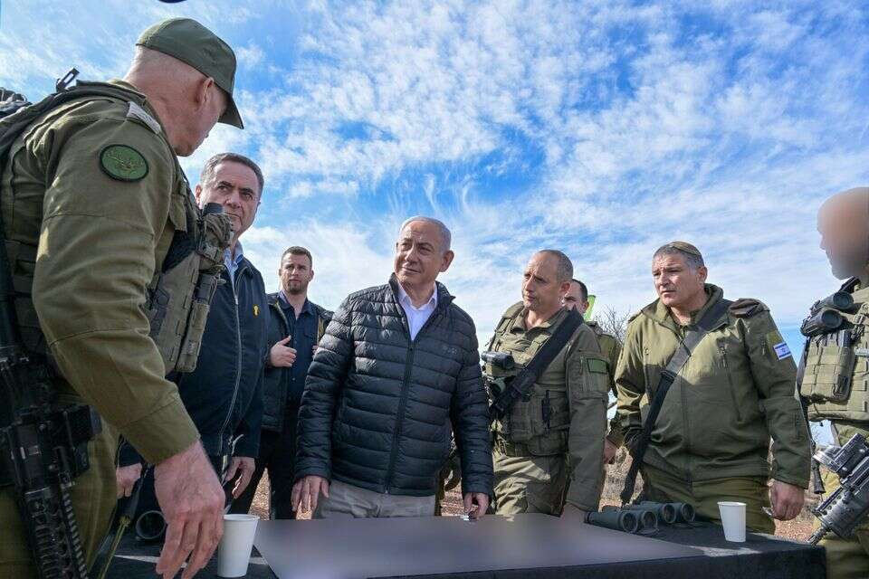 רה"מ נתניהו בסיור בגבול ישראל-סוריה , קובי גדעון/ לע"מ