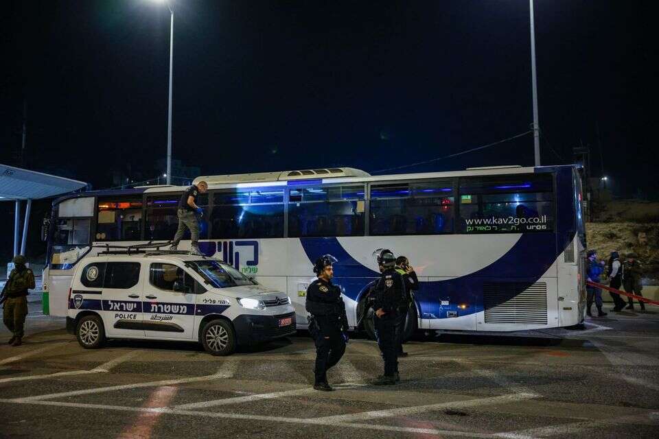 זירת פיגוע הירי במחסום המנהרות , חיים גולדברג/פלאש90