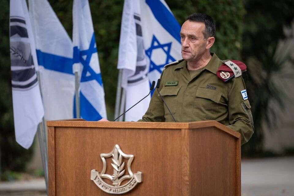 הרמטכ"ל הרצי הלוי בטקס כניסתו לתפקיד של האלוף נדב לוטן למפקד זרוע היבשה , דובר צה"ל