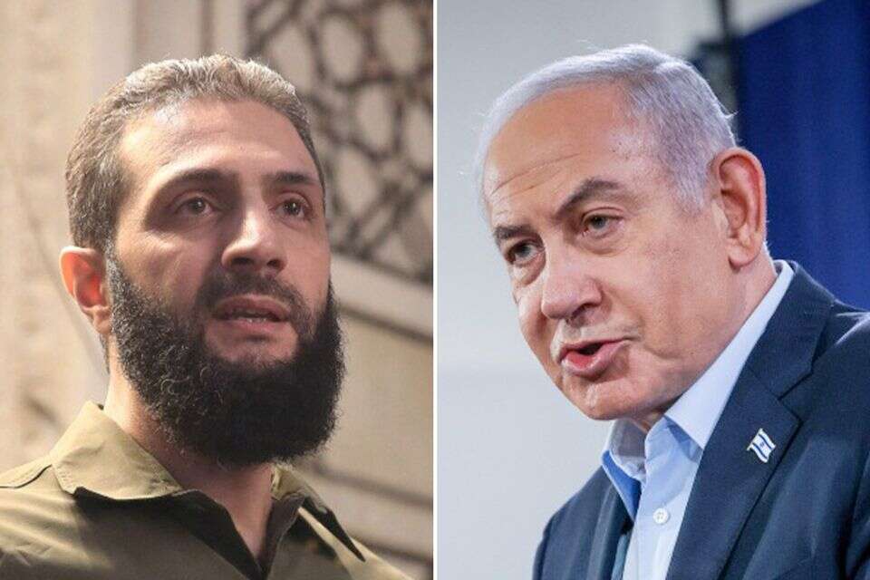 נתניהו ואל-ג'ולאני , חיים גולדברג/פלאש 90 AFP