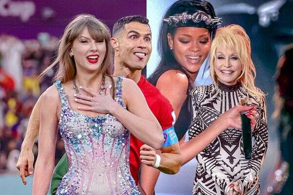 דולי פרטון, ריהאנה, רונאלדו וטיילור סוויפט. מבוטחים מפורסמים. , קוקו, גטי אימג'ס, EPA, AFP