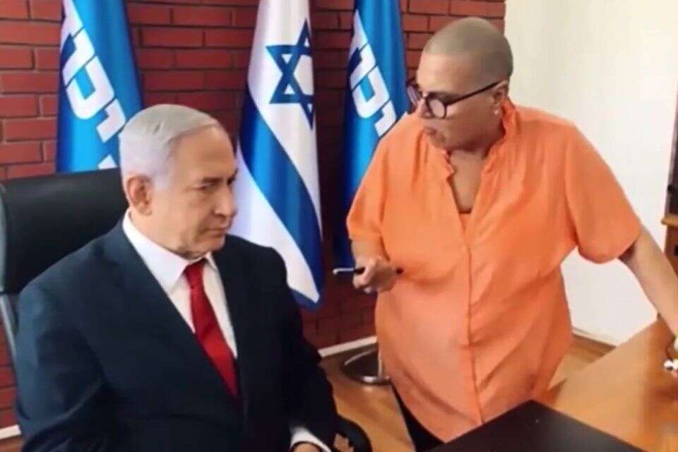 נתניהו וחני בליוויס ז"ל (ארכיון) , מתוך עובדה