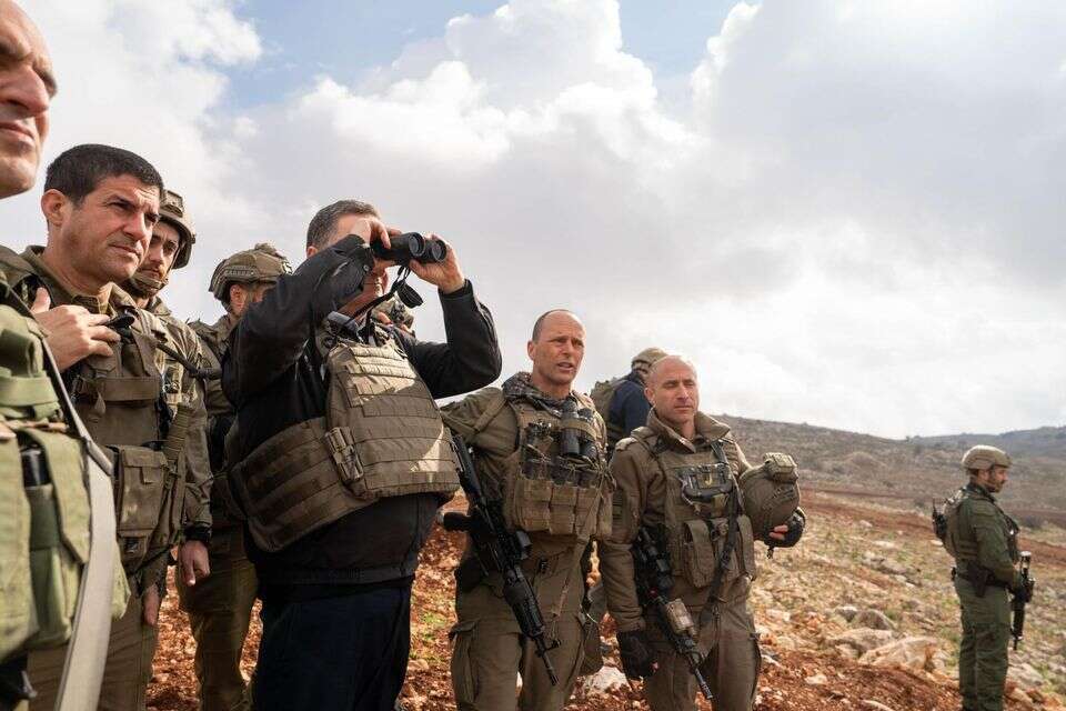 השר כ"ץ במוצב בלבנון , משרד הביטחון