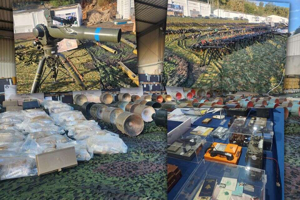 85,000 פריטי שלל: ארסנל צבא הטרור של חיזבאללה מוצג לעולם ,
