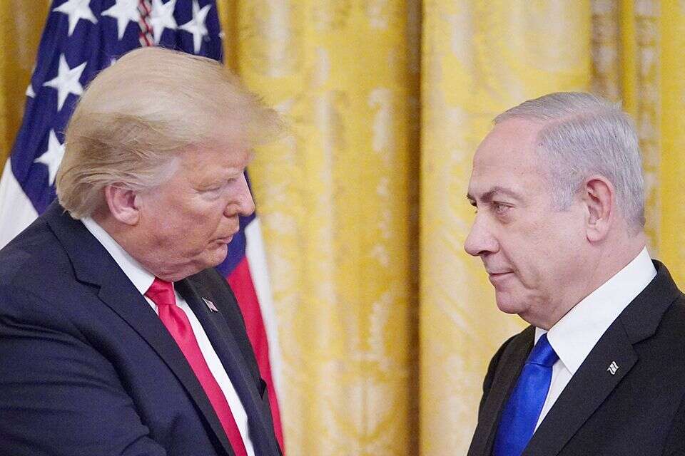 טראמפ ונתניהו (ארכיון) , אי.אף.פי