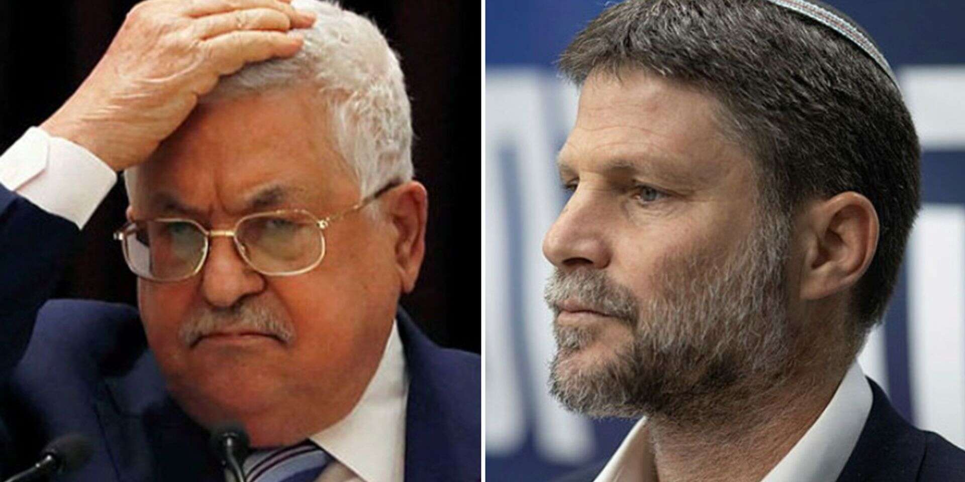שר האוצר בצלאל סמוטריץ', יו"ר הרשות מחמוד עבאס , אורן בן חקון,AP