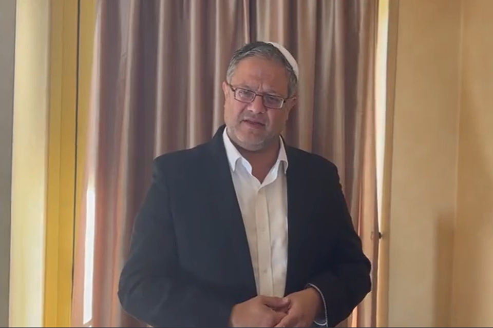 השר איתמר בן גביר מאיים לפרוש מהממשלה בעקבות העסקה , דוברות השר