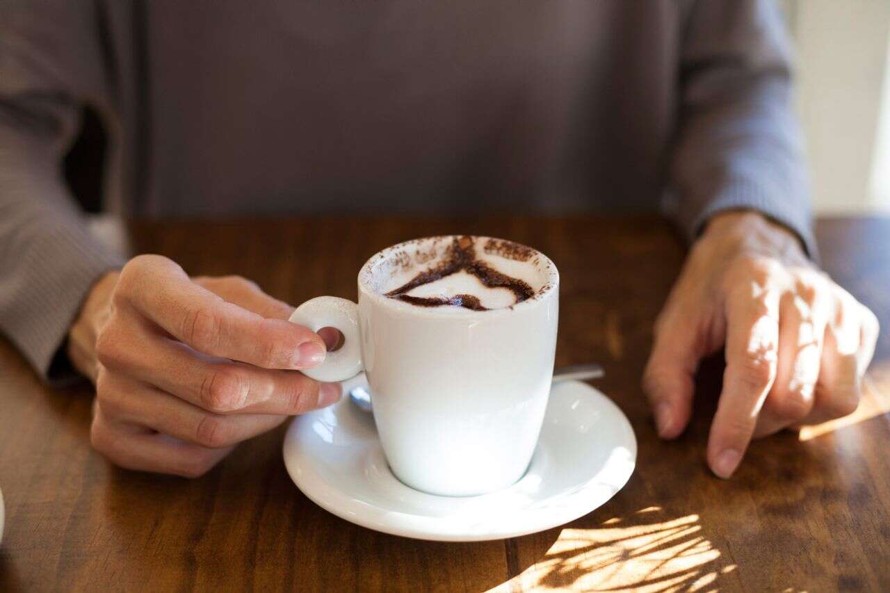 Which European countries where a cup of coffee exceeds the NIS 40 mark?