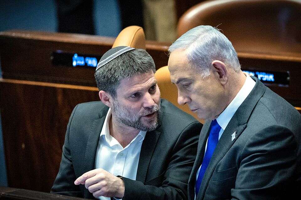 נתניהו וסמוטריץ' , יונתן זינדל/פלאש 90