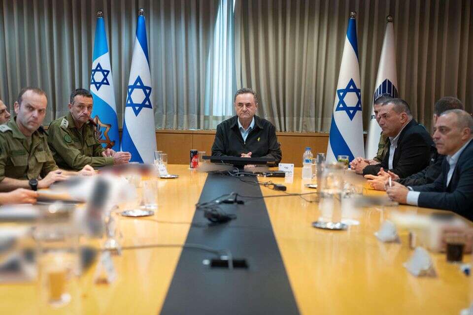 פגישת השר כ"ץ עם הבכירים הביטחוניים , אלעד מלכה, משרד הביטחון