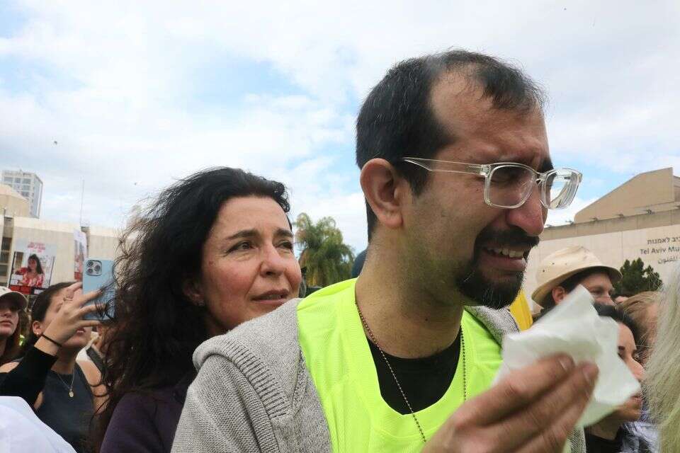 דמעות של התרגשות בכיכר החטופים , גדעון מרקוביץ'