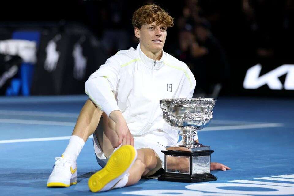 יאניק סינר עם התואר באוסטרליה , Getty Images