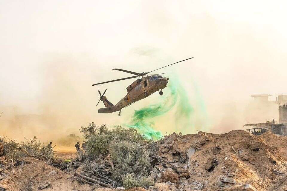 מסוק של צה"ל ברצועת עזה במלחמה , דובר צה"ל