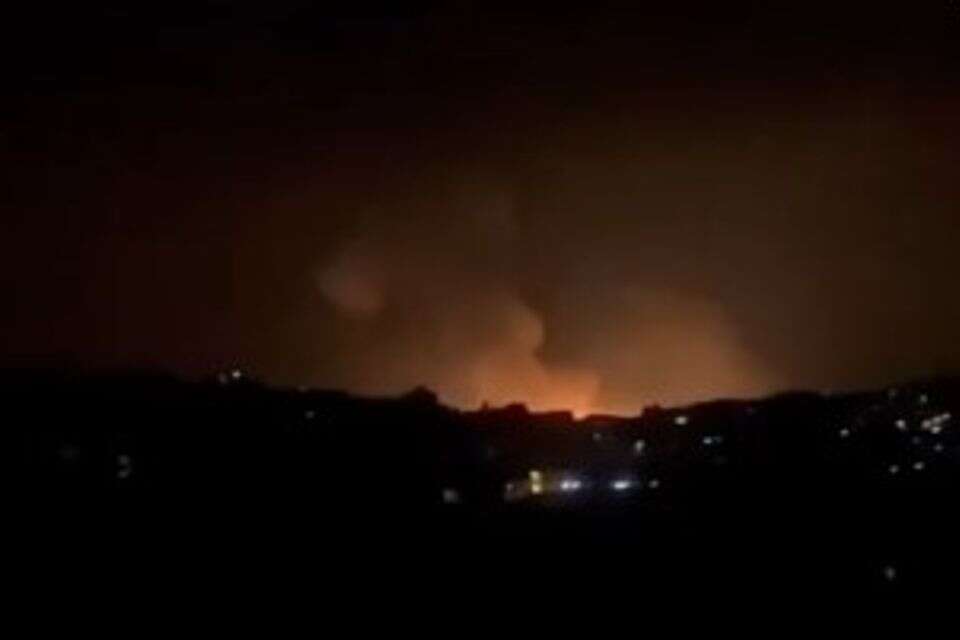 תקיפה ישראלית בגבול לבנון סוריה (ארכיון) , ללא קרדיט