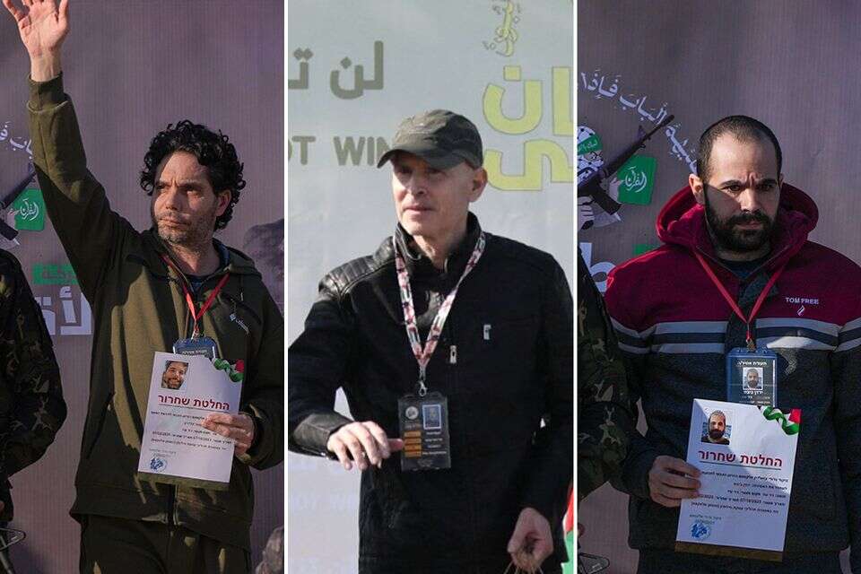 ירדן ביבס, קית' סיגל ועופר קלדרון מועברים לצלב האדום , אי.פי, רויטרס, מג'די פתחי/TPS