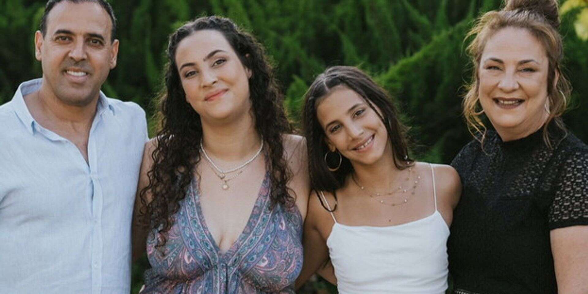 משפחת שרעבי, ליאן והבנות נרצחו ב-7.10 , באדיבות המשפחה