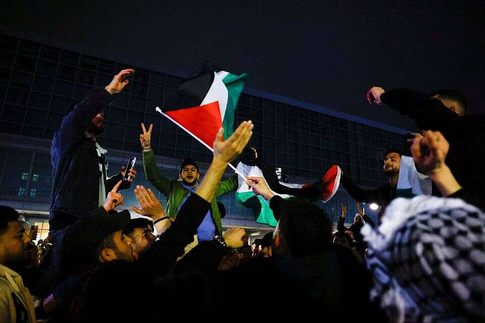 הפגנה פרו פלשתינית בברלין (ארכיון) , רויטרס