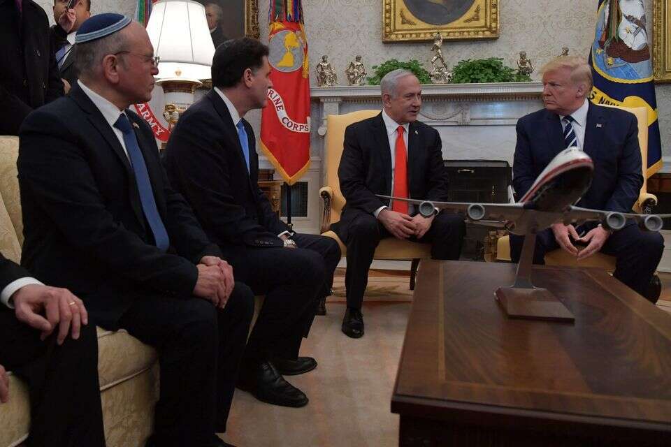 טראמפ ונתניהו (ארכיון) , לע"מ
