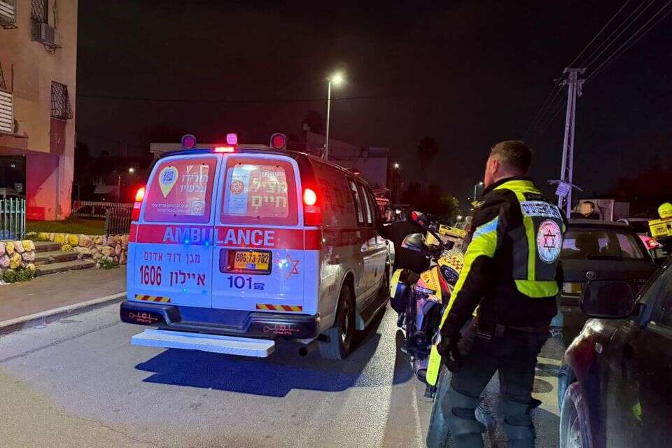 פצוע אנוש באירוע ירי בלוד  , תיעוד מבצעי מד"א 