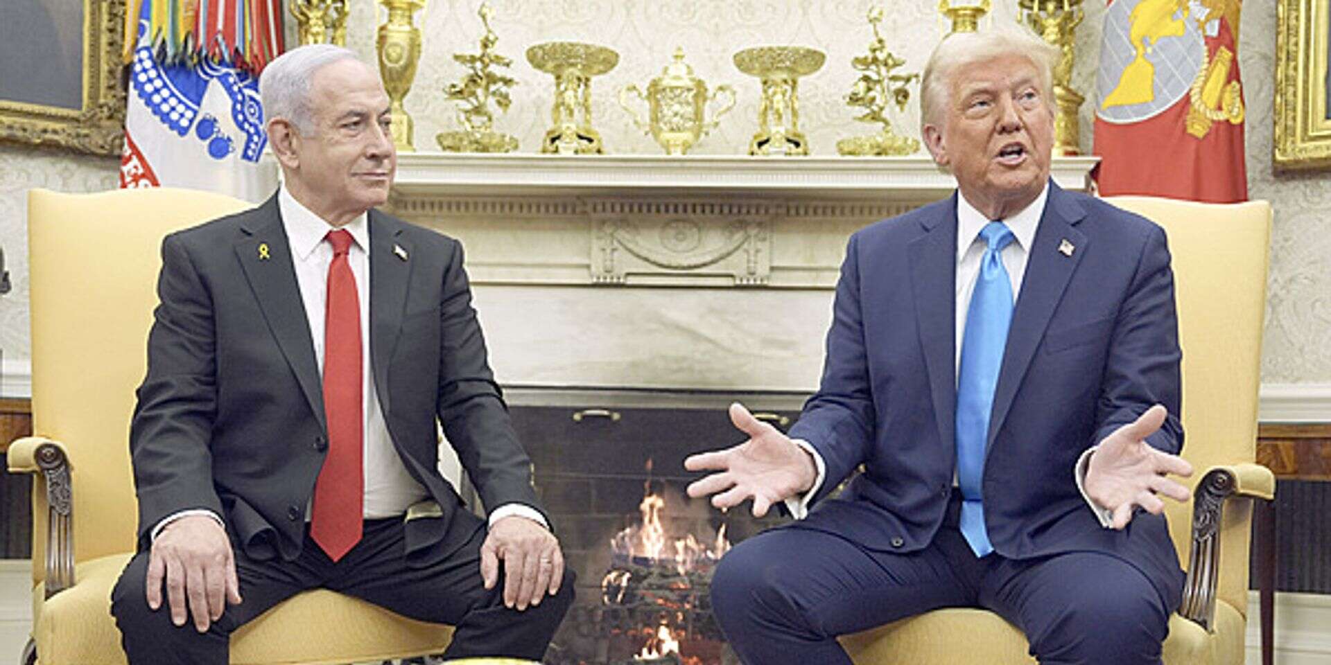 טראמפ ונתניהו בבית הלבן   , אי.פי