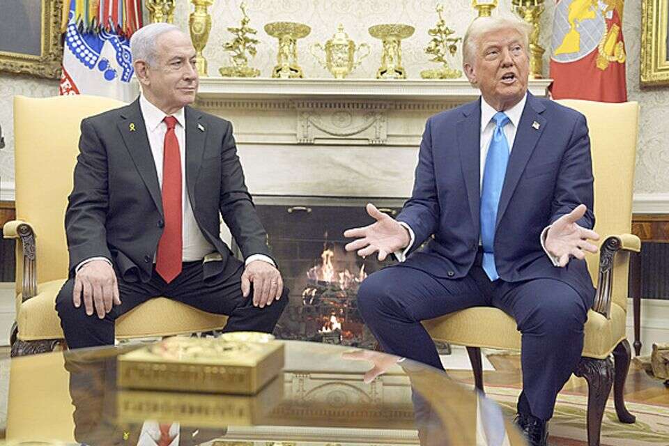 טראמפ ונתניהו בבית הלבן , אי.פי