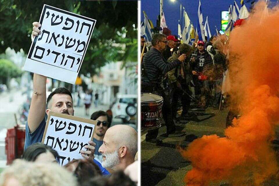 הפגנות בעד ונגד הממשלה , גדעון מרקוביץ' ואייל מרגולין