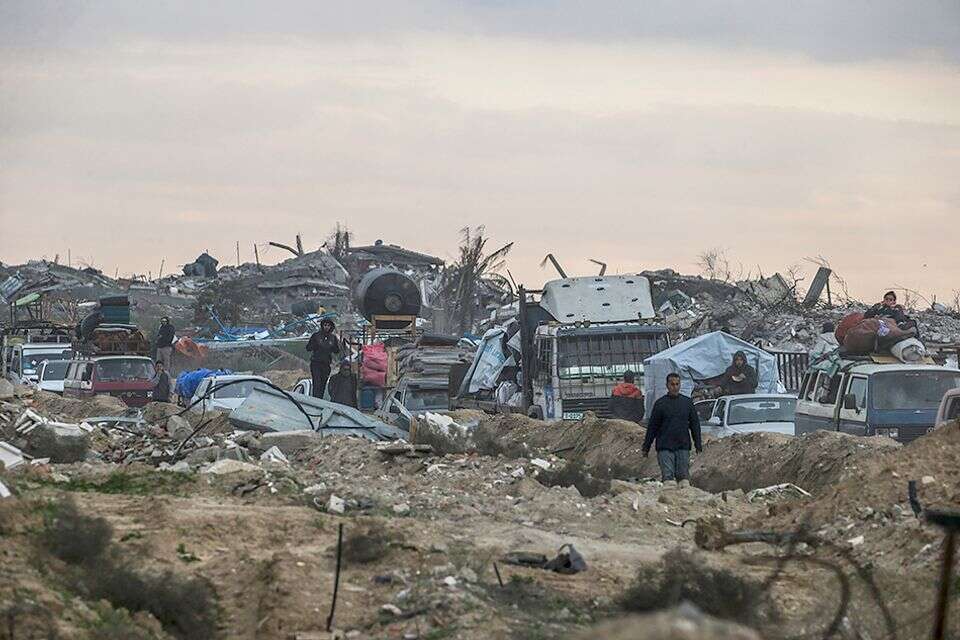 הריסות בלב רצועת עזה , אי.פי.אי