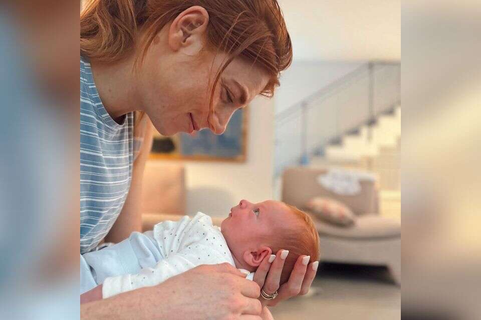 מאיה ורטהיימר חושפת את בנה נוח , צילום מסך