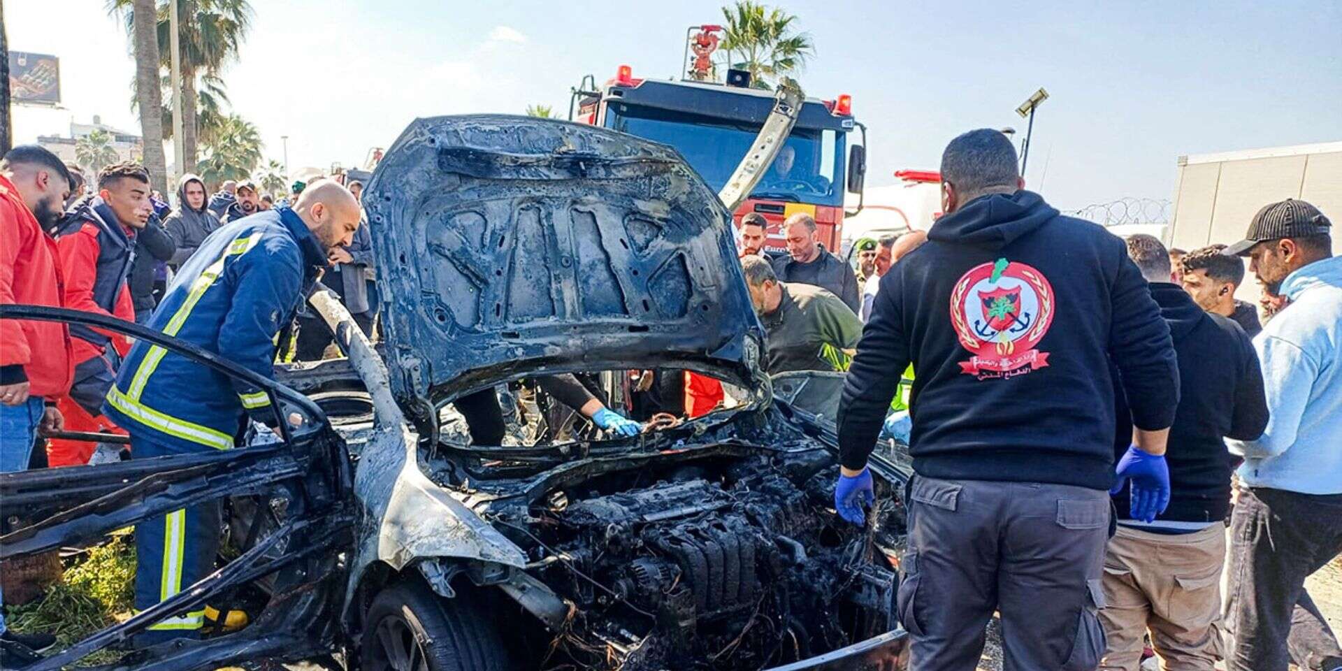 הרכב שהותקף בלבנון , אי.אף פי