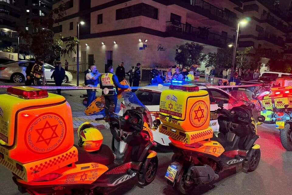 זירת הירי הפלילי בצפון ת"א , תיעוד מבצעי מד"א