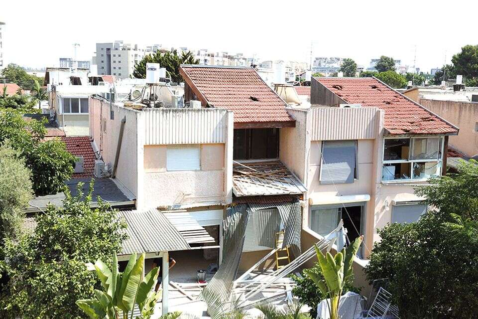 בניין שנפגעו במלחמה בעכו , אי.אף.פי