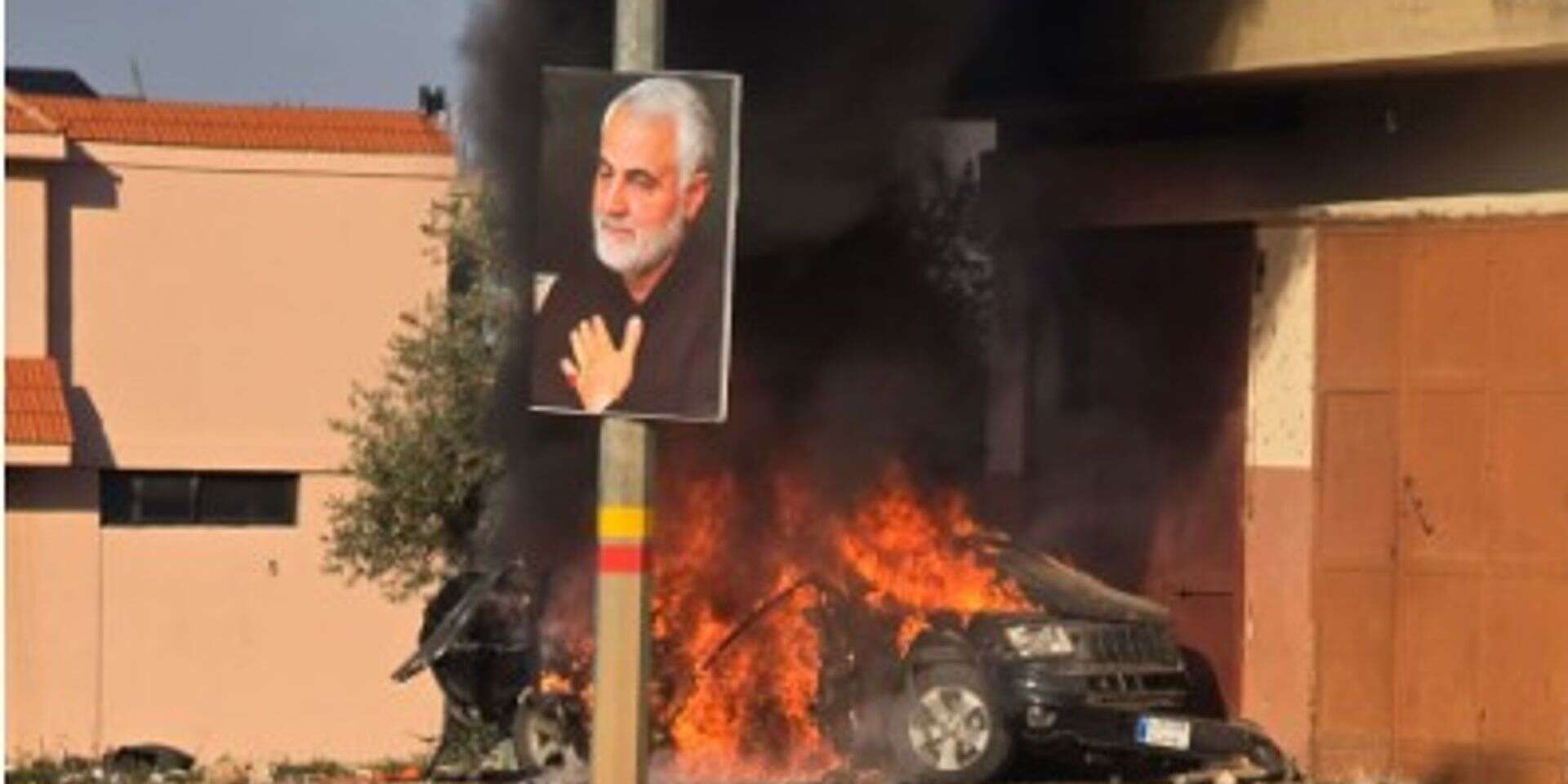 חיסול בלבנון - סמוך לתמונה של סולמאני , .