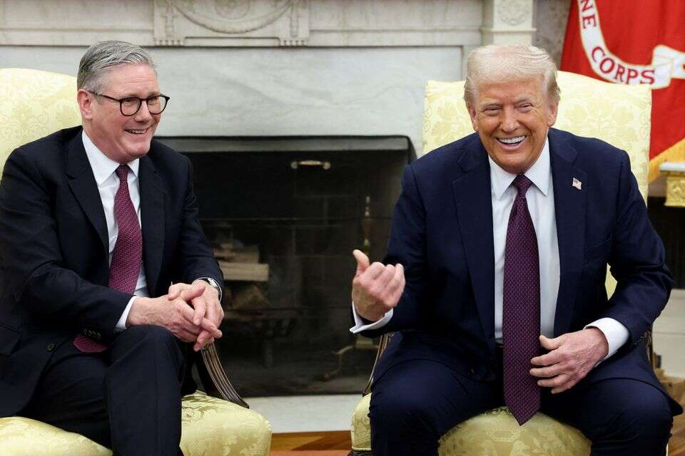 טראמפ וסטארמר , REUTERS