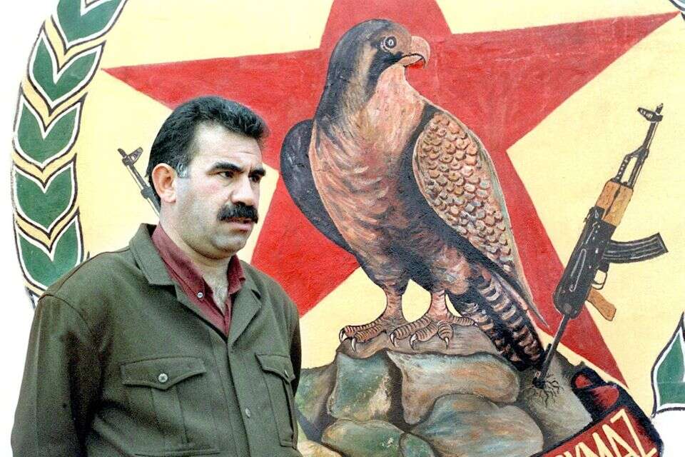 עבדוללה אג'לאן כמנהיג ה-PKK, 1992 , AFP
