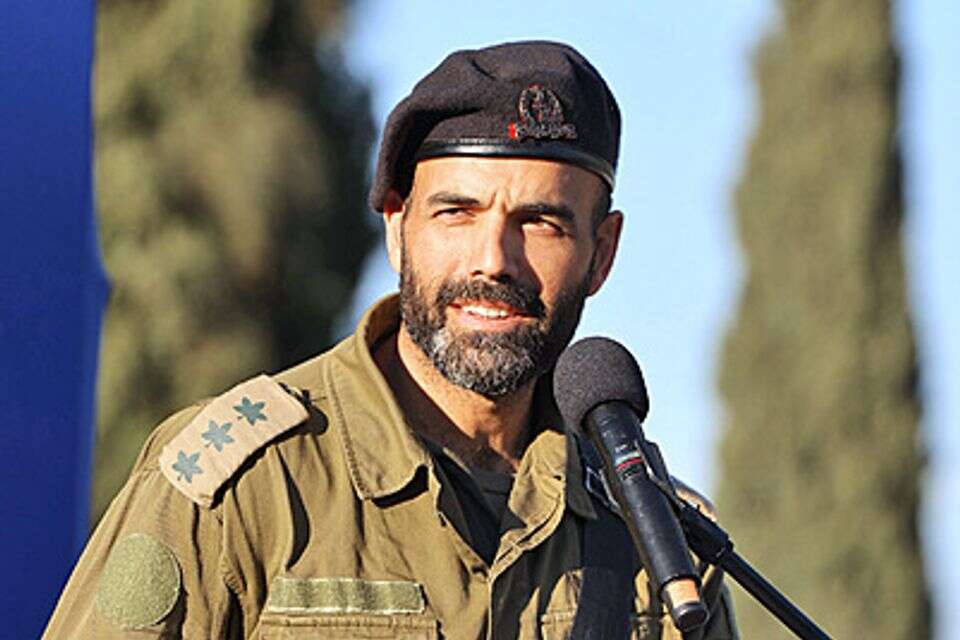 מציב מטרות. המח"ט אל"מ אבינועם אמונה , יהונתן שאול