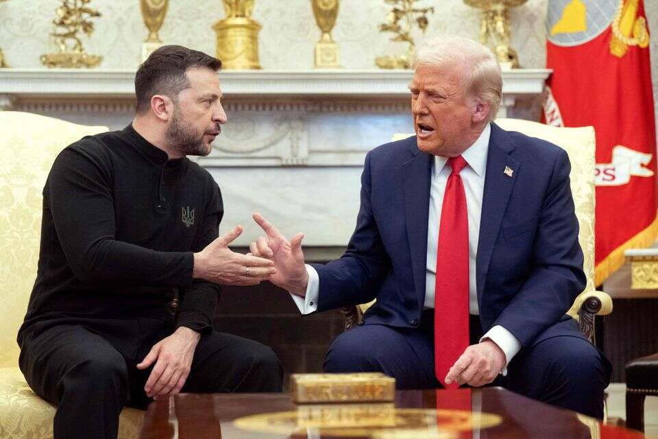 טראמפ וזלנסקי בעימות בבית הלבן. "אין לך קלפים" , אי.אף.פי