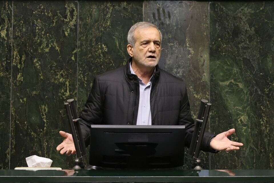 הנשיא מסעוד פזשכיאן בפרלמנט , אי.אף.פי