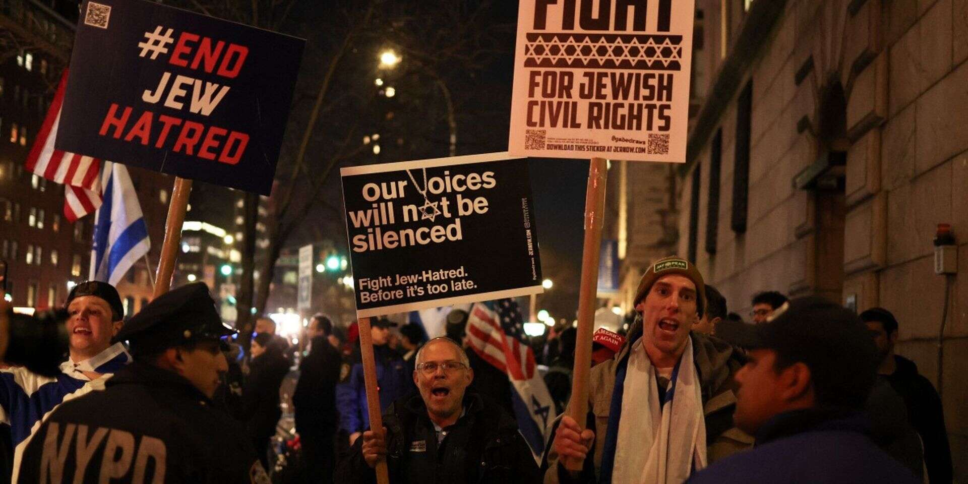 מפגינים באוניברסיטת קולומביה , איי.אף.פי
