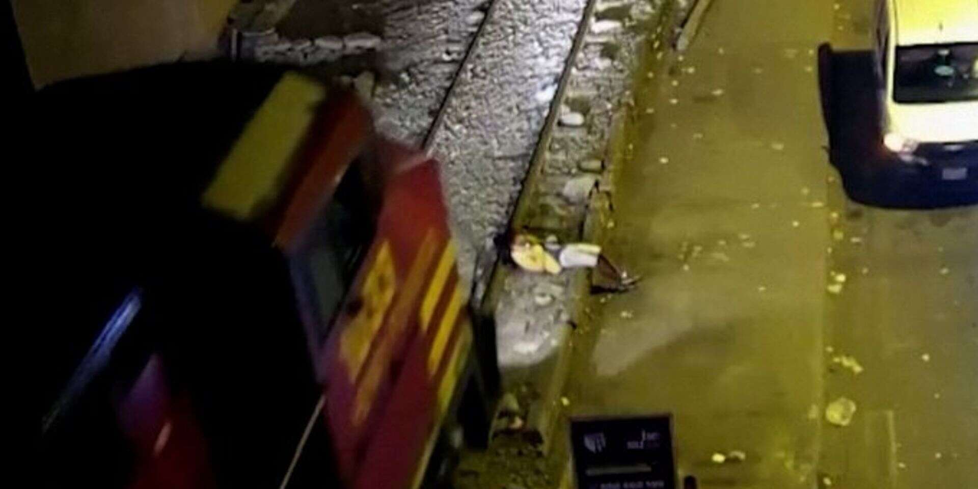 זירת תאונת הרכבת בפרו , צילום מסך