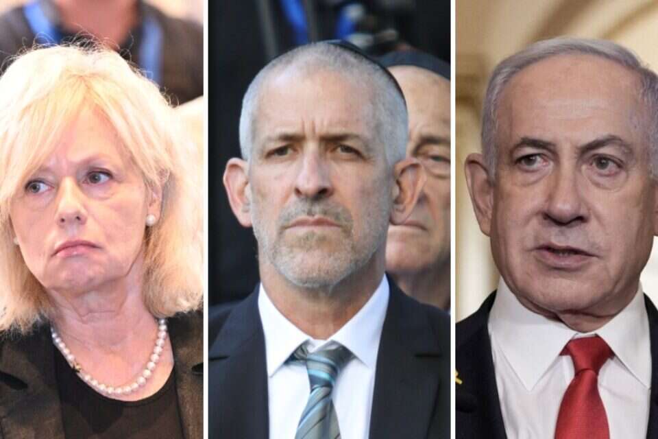נתניהו, רונן בר ובהרב-מיארה , אי.אף.פי/מארק ישראל סלם/יהודה בן יתח
