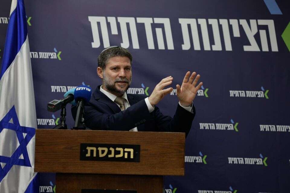 יו"ר "הציונות הדתית" שר האוצר בצלאל סמוטריץ' , אורן בן חקון
