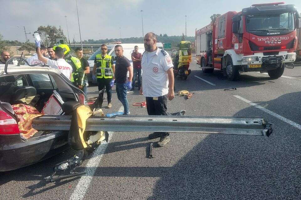 תאות דרכים קשה במרחב כרמל. בת 45 נפצעה קשה , מד"א