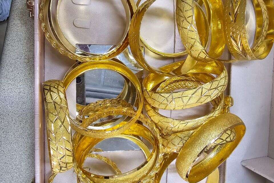 7 ק"ג. הזהב שנתפס במהלך הפשיטה המשטרתית בלקייה , דוברות המשטרה