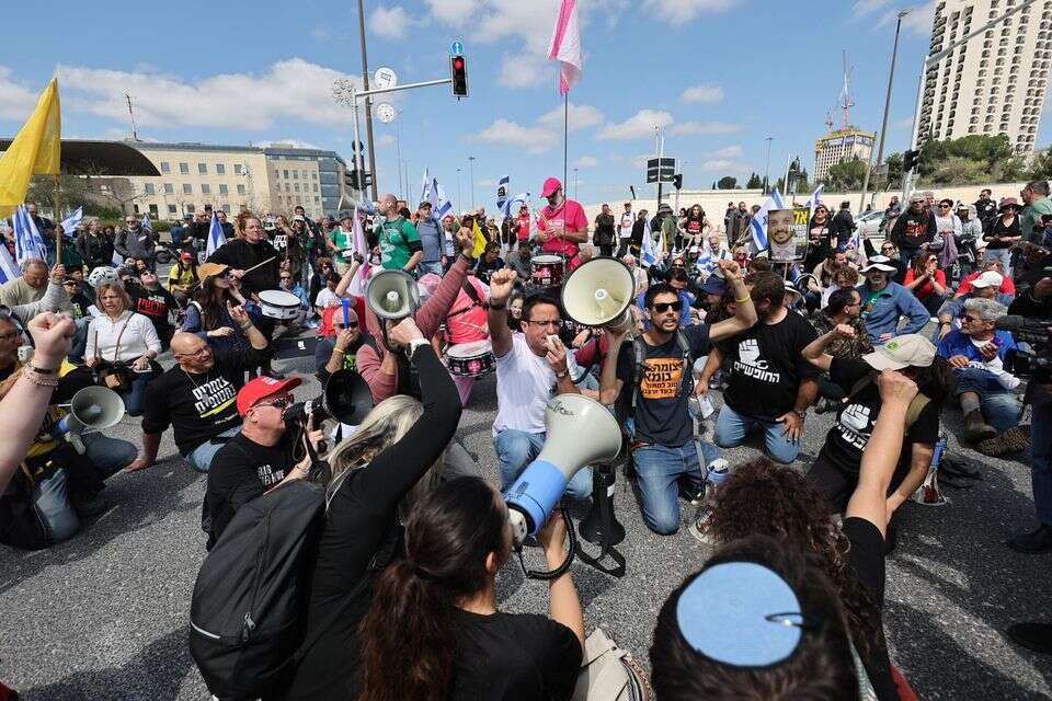 ההפגנה מול משרד ראש המממשלה , אורן בן חקון