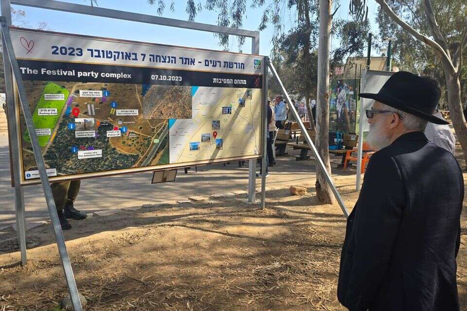 הרב יוסף יצחק גוטניק בביקור במתחם הנובה , ללא