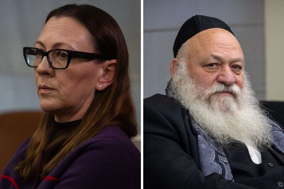 ח"כ יוליה מלינובסקי והשר יצחק גולנופף , אורן בן חקון
